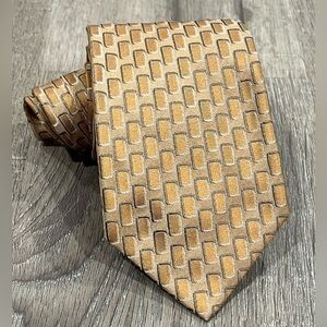 Luciano Barbera 100% Silk Made in Italy Heavy Woven Thick Toe Geometric Designer